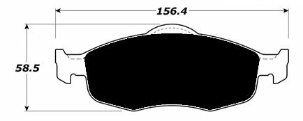 Porterfield Brake Pads for 2004 MERCURY COUGAR R/Disc 260mm Front Disc w/o sensor
