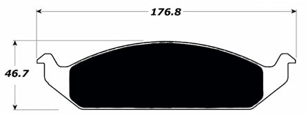 Porterfield Brake Pads for 2000 CHRYSLER SEBRING Convertible w/Rear Drums
