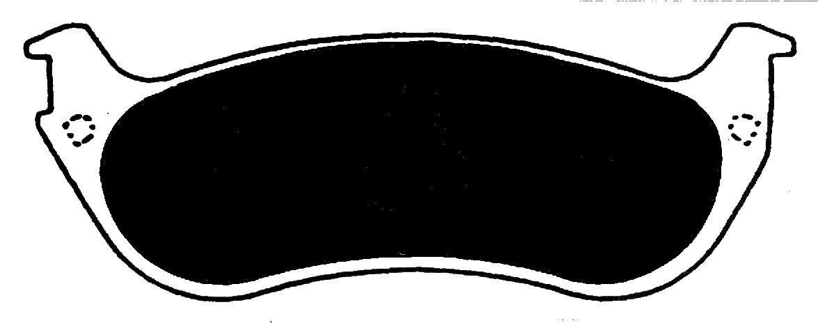 Porterfield Brake Pads for 2001 LINCOLN TOWN CAR Phenolic Piston