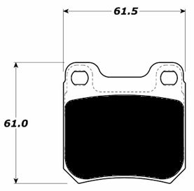 Porterfield Brake Pads for 1999 CADILLAC CATERA
