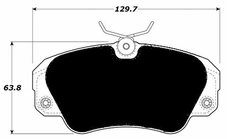 Porterfield Brake Pads for 1997 CADILLAC CATERA
