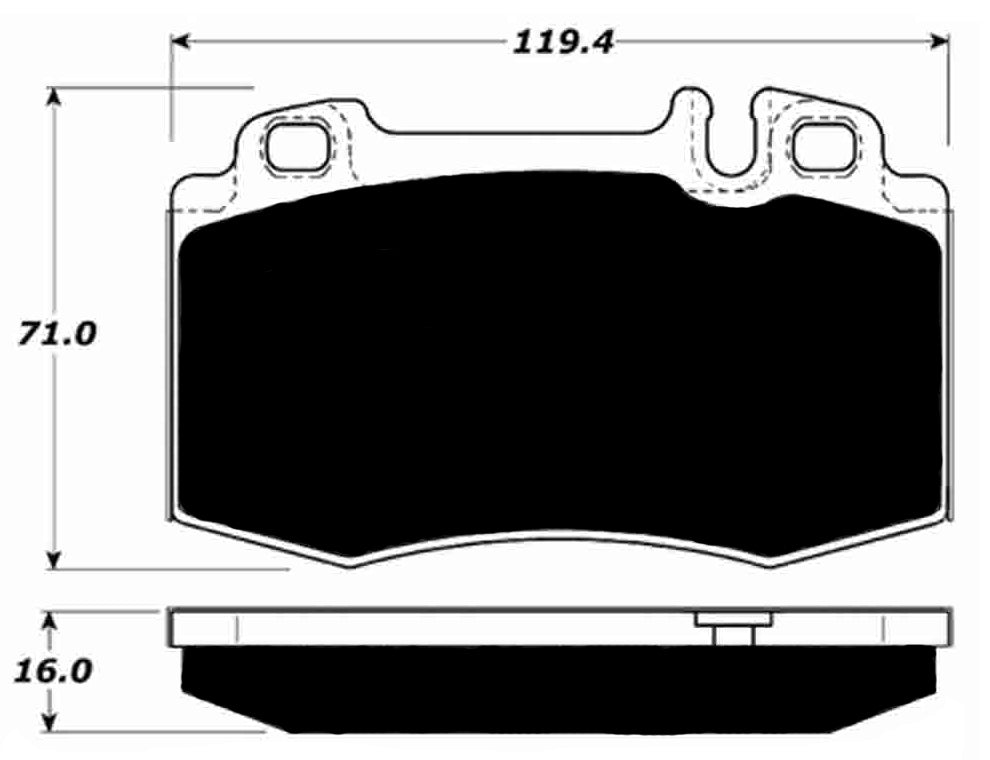 Porterfield Brake Pads for 1994 MERCEDES-BENZ SL600