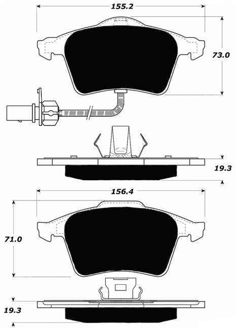 Porterfield Brake Pads for 2004 AUDI S4