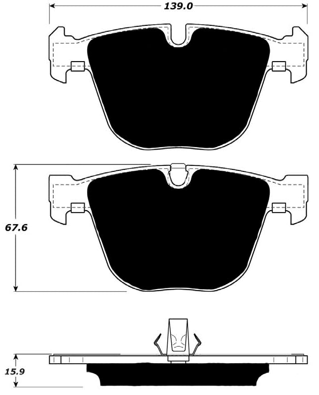 Porterfield Brake Pads for 2007 BMW X5 4.8i
