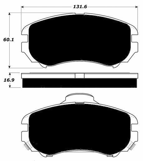 Porterfield Brake Pads for 2008 HYUNDAI TUCSON