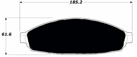 Porterfield Brake Pads for 2008 LINCOLN TOWN CAR