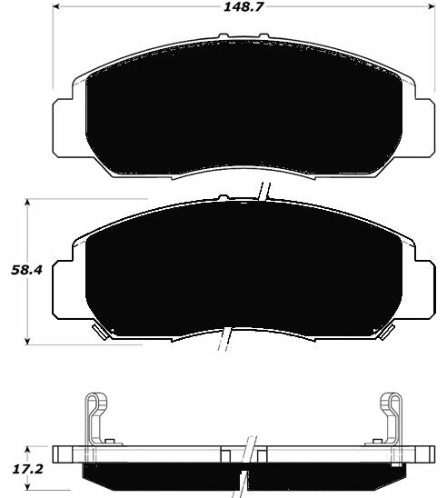 Porterfield Brake Pads for 2009 HONDA CIVIC Sedan GX