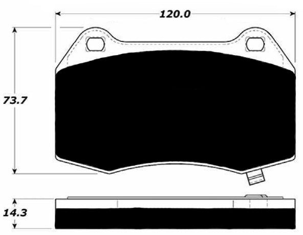 Porterfield Brake Pads for 2006 NISSAN 350Z Track model