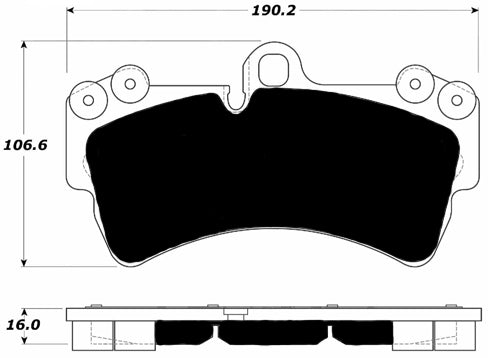 Porterfield Brake Pads for 2010 PORSCHE CAYENNE w/350mm Front Rotor