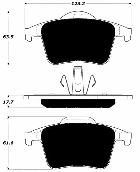 Porterfield Brake Pads for 2003 VOLVO XC90 w/328mm Front Disc