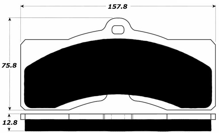 Porterfield Brake Pads for 1968 CHEVROLET CORVETTE Single Pin