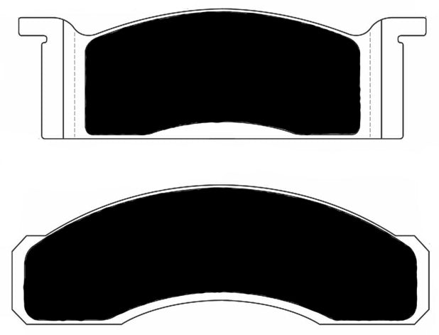 Porterfield Brake Pads for 1968 FORD MUSTANG 302 V8 w/Front Discs