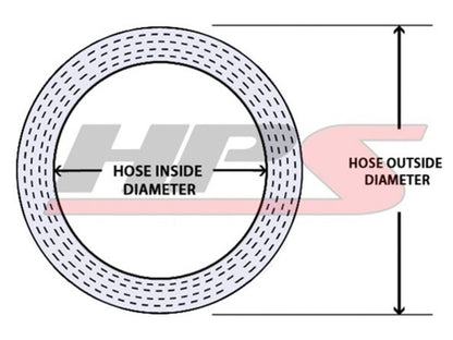 HPS High Temp 5/8"ID (16mm) Reinforced Silicone Heater Hose Clear