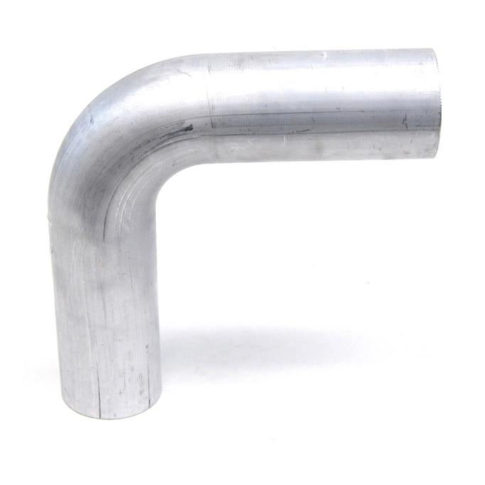 HPS 1-3/8" OD 90 Degree Bend 6061 Aluminum Elbow Pipe Tubing 16 Gauge, Mandrel Bent, Mill Finish