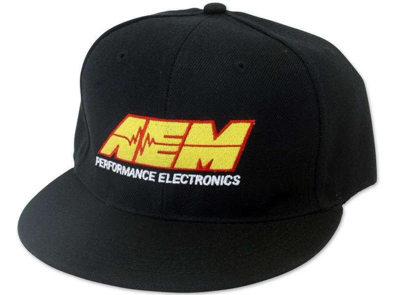 AEM Electronics AEM Logo Hat Black/Yellow Large/Xlarge