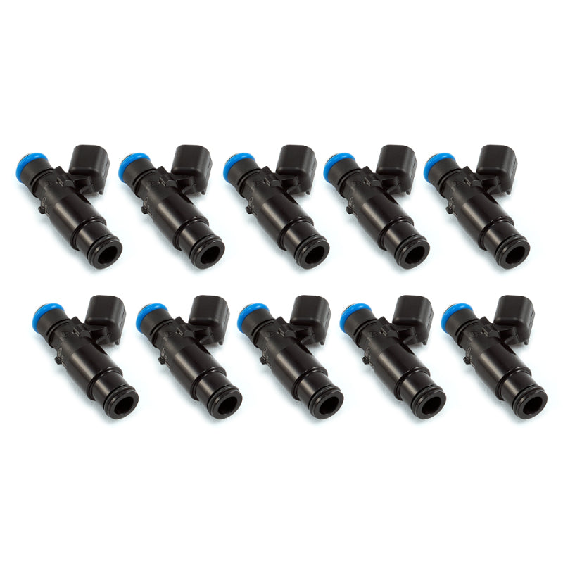 Injector Dynamics 2600-XDS Injectors - 48mm Length - 14mm Top - 14mm Bottom Adapter (Set of 10) 2600.48.14.14B.10