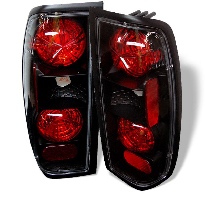 Spyder Nissan Frontier 98-00 Euro Style Tail Lights Black ALT-YD-NF98-BK 5006837 Main Image