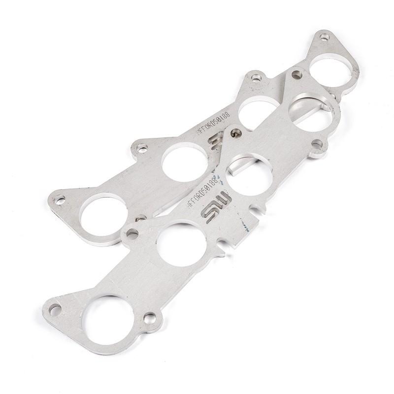 Stainless Works Ford 5.2L/5.0L Coyote Round Port Header 304SS Exhaust Flanges 1-3/4in Primaries HFFORD5.0175 Main Image