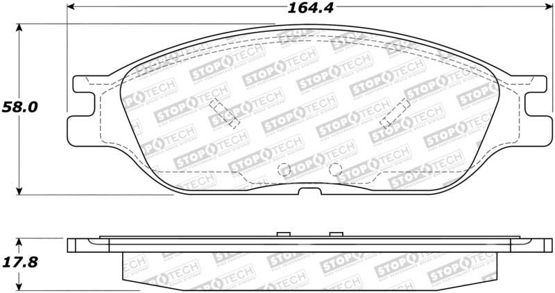 StopTech Street Brake Pads 308.08030 Main Image