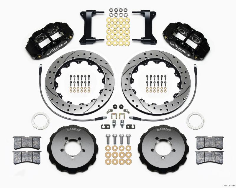 Wilwood Narrow Superlite 6R Front Hat Kit 13.06in Drilled 1999-2012 Subaru WRX w/Lines 140-12874-D Main Image