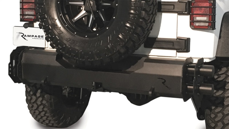 Rampage 2007-2018 Jeep Wrangler(JK) Trailram Rear Bumper - Black 99610