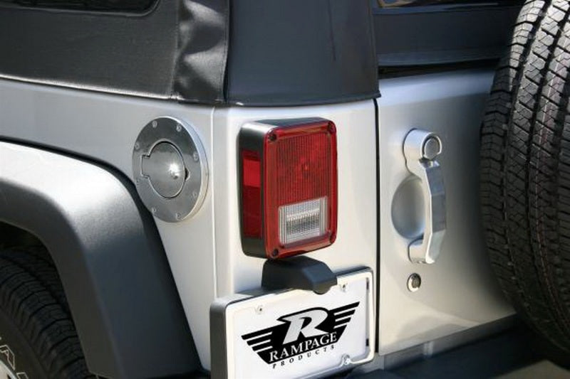 Rampage 1997-2006 Jeep Wrangler(TJ) Billet Style Gas Cover - Polished 85000