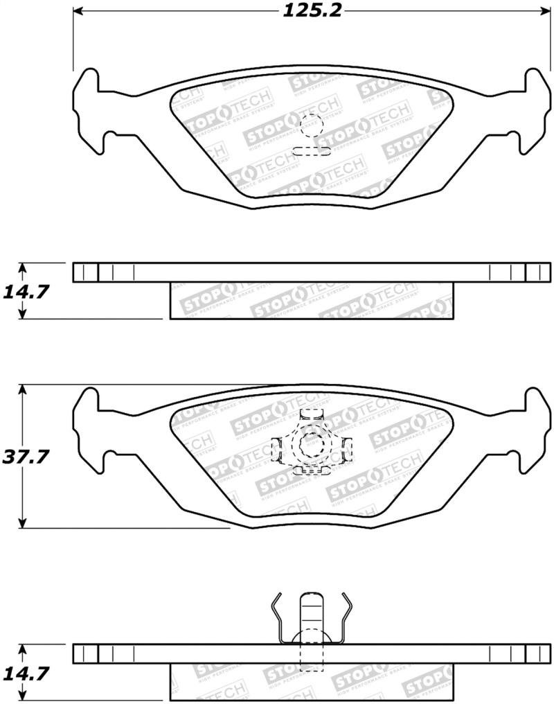 StopTech Street Brake Pads 308.03220 Main Image