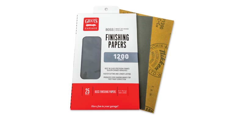 Griots Garage BOSS Finishing Papers - 1200g - 5 .5in x 9in (25 Sheets) B1225