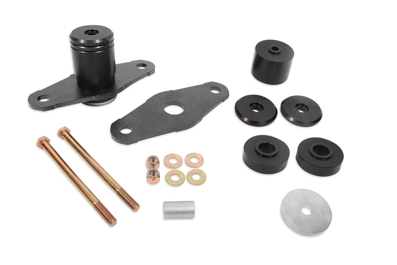 BMR 11-18 Dodge Challenger Motor Mount Solid Bushing Upgrade Kit - Black Anodized MM111