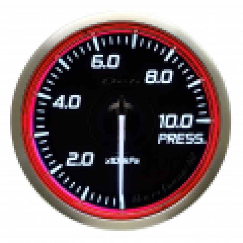 DEFI Racer Gauge N2 60mm Pressure 0-1000kPa Red DF16803