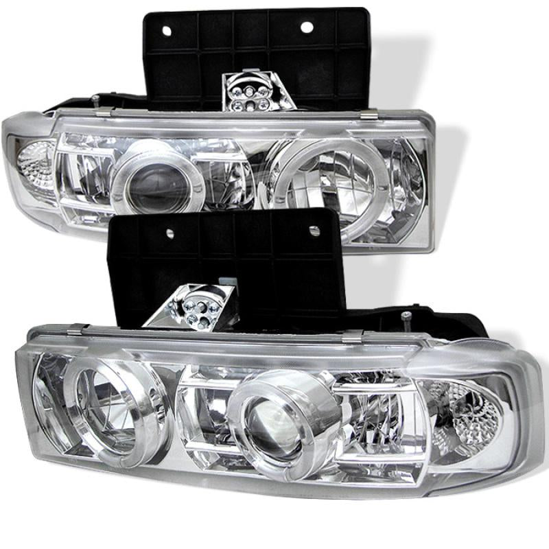 Spyder Chevy Astro 95-05/GMC Safari 95-05 Projector Headlights LED Halo Chrome PRO-YD-CA95-HL-C 5009227 Main Image