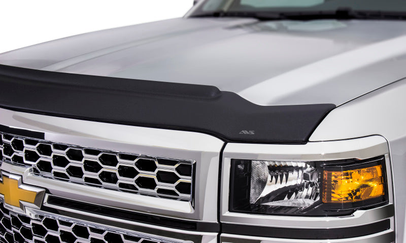 AVS 07-10 Chevy Silverado 2500 Aeroskin II Textured Low Profile Hood Shield - Black 436005