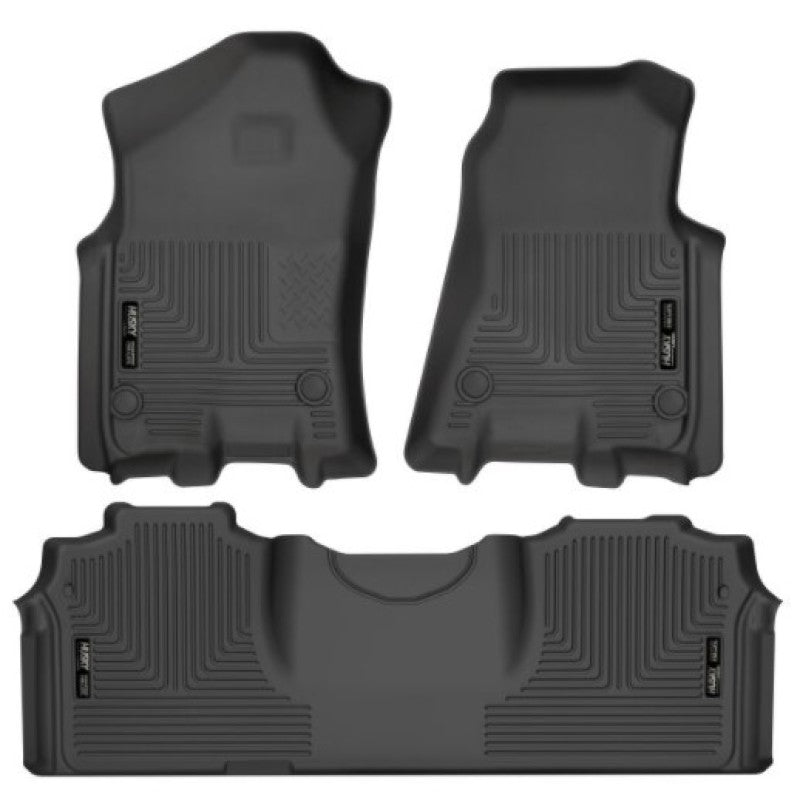 Husky Liners 19-21 RAM 2500/3500 Mega Cab Weatherbeater Front and 2nd Seat Floor Liners - Black 94131