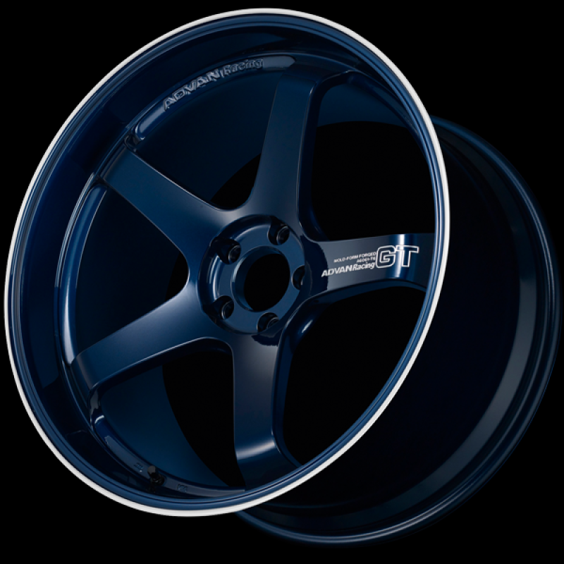 Advan GT Premium Version (Center Lock) 20x12.0 +44 Racing Titanium Blue & Ring YAQ0O44ID