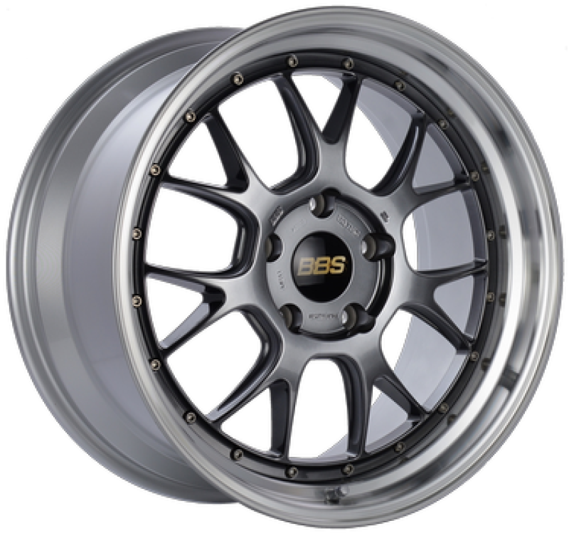 BBS LM-R 19x9.5 5x112 ET38 Diamond Black Center Diamond Cut Lip Wheel -82mm PFS/Clip Required LM323DBPK