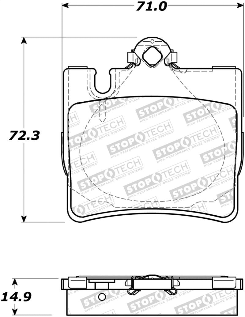 StopTech Street Brake Pads 308.08480 Main Image