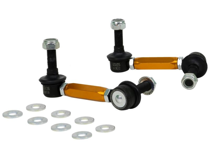 Whiteline Universal Sway Bar Link Assembly Heavy Duty Adjustable Steel Ball 115mm Size KLC180-115 Main Image