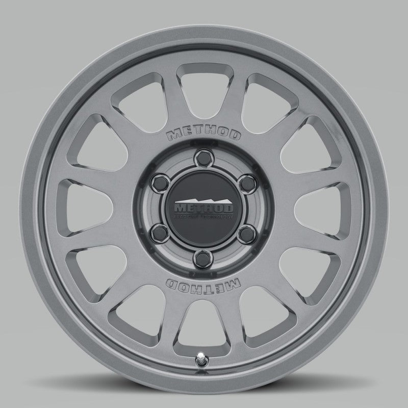 Method MR703 17x8.5 0mm Offset 6x135 87mm CB Gloss Titanium Wheel MR70378516800