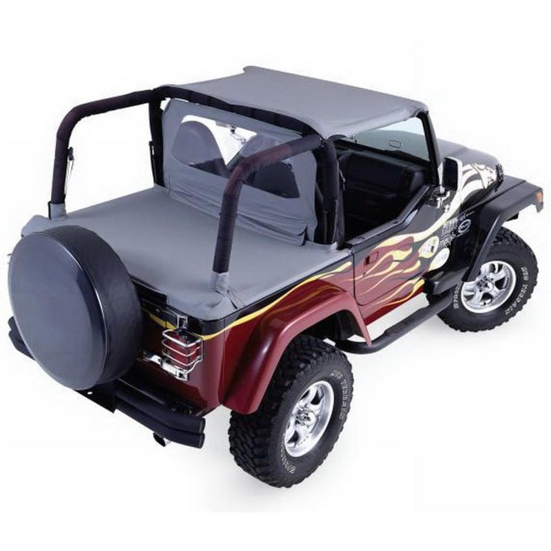 Rampage 1992-1995 Jeep Wrangler(YJ) Cab Soft Top And Tonneau Cover - Black Denim 993015