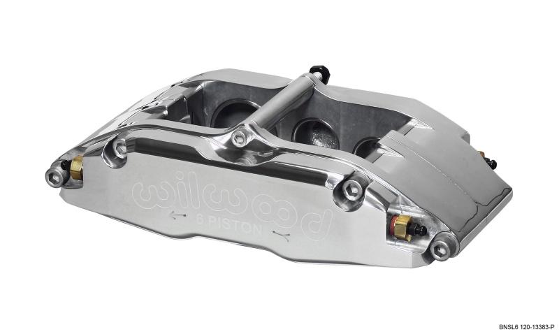 Wilwood Caliper-BNSL6-LH-Polished 1.62/1.12/1.12in Pistons 1.10in Disc 120-13383-P Main Image