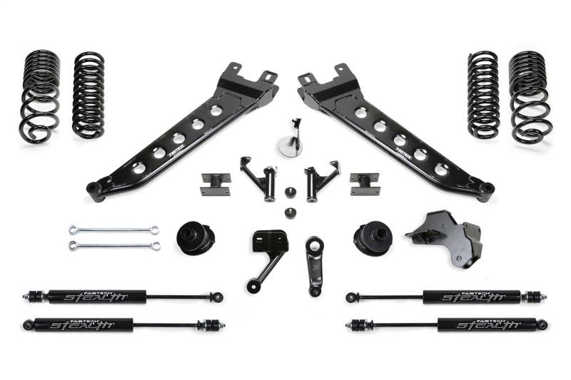 Fabtech 19-20 Ram 2500 4WD 5in Radius Arm System w/Coil Springs & Stealth Shocks K3180M Main Image