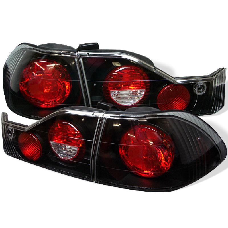 Spyder Honda Accord 98-00 4Dr Euro Style Tail Lights Black ALT-YD-HA98-BK 5004321 Main Image