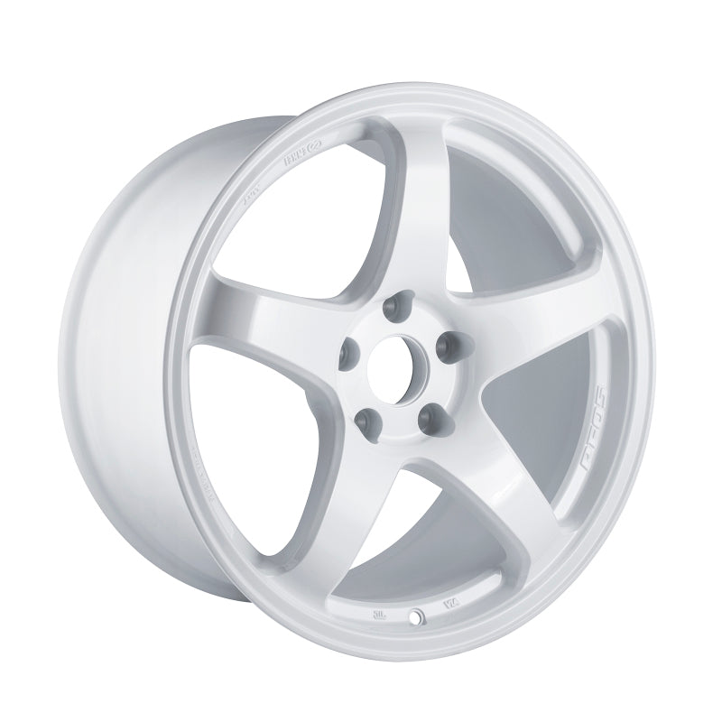 Enkei PF05 17x9 5x100 40mm Offset 75mm Bore White Pearl Wheel 527-790-8040WP