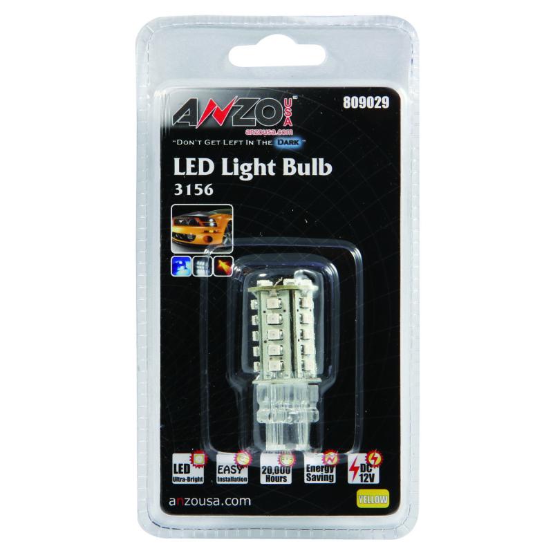 ANZO LED Bulbs Universal 3156/3157 Amber 809029 Main Image