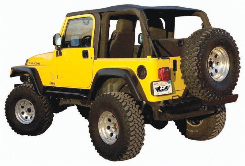 Rampage 1997-2006 Jeep Wrangler(TJ) Excludes LJ Unlimited Frameless Soft Top Kit - Black Diamond 109535