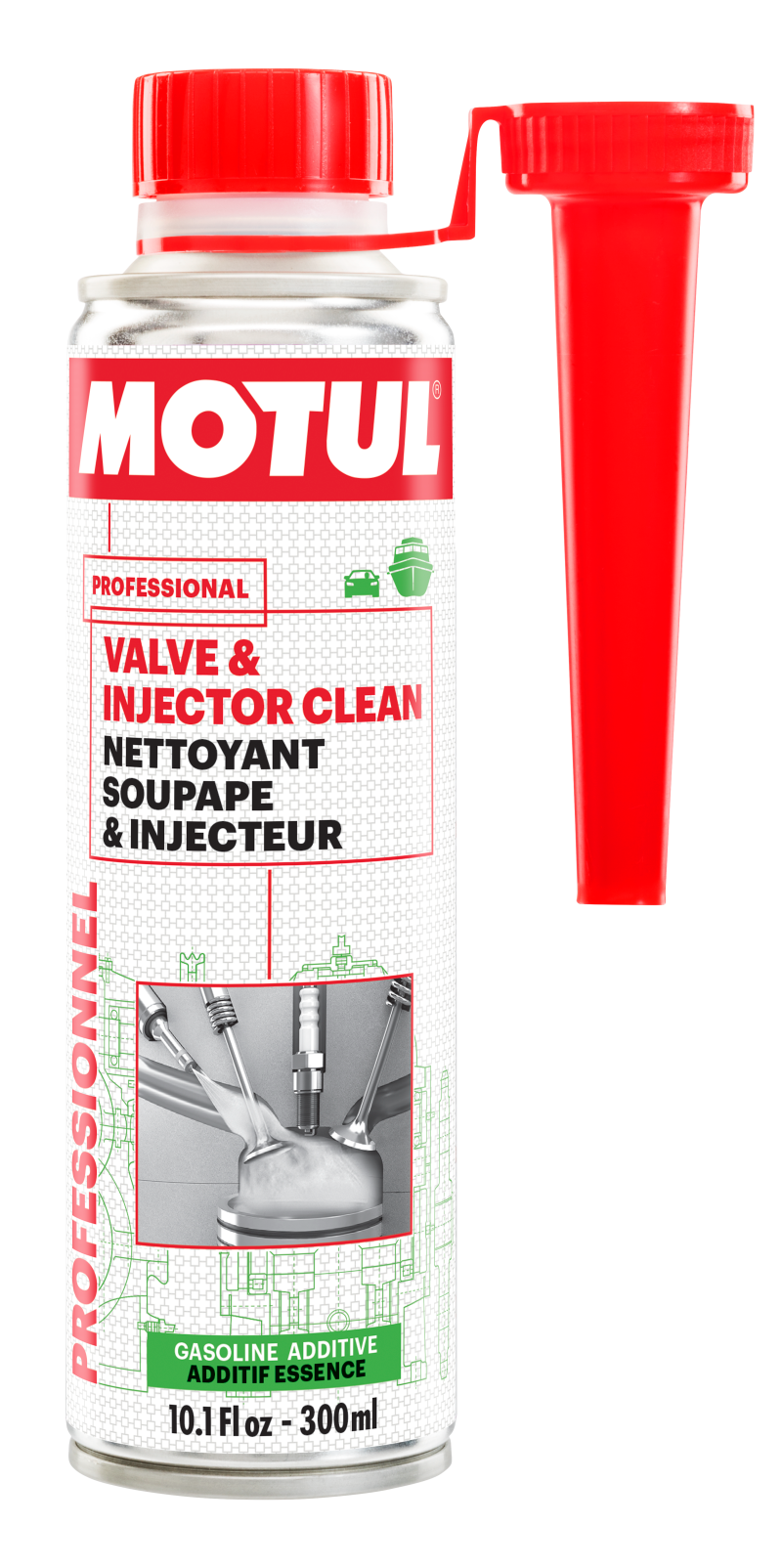 Motul 300ml Valve and Injector Clean Additive 109614 Main Image