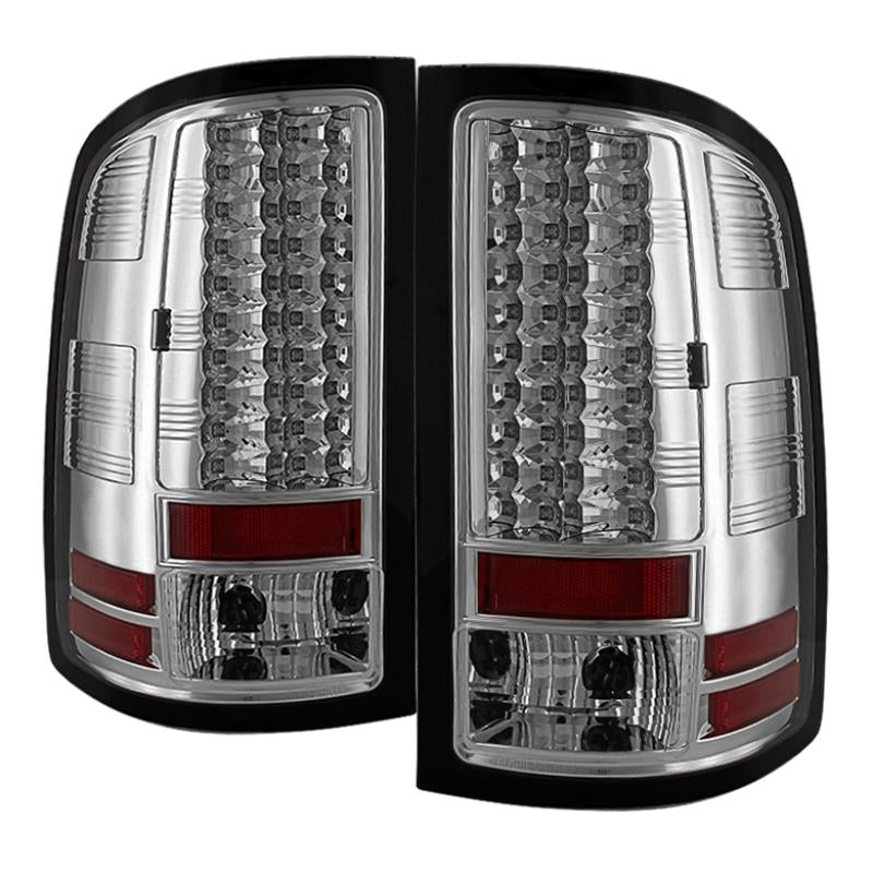 Spyder GMC Sierra 07-13 (Not fit 3500 Dually 4 Rear Wheels)LED Tail Lights Chrome ALT-YD-GS07-LED-C 5014931 Main Image