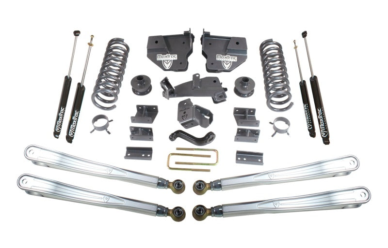 MaxTrac 14-18 RAM 2500 4WD 6in/3in MaxPro Coil Lift Kit w/4-Link Arms & MaxTrac Shocks K947263L