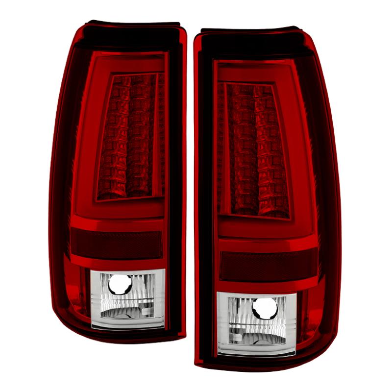 Spyder Chevy Silverado 1500/2500 99-02 Version 2 LED Tail Lights - Red Clear ALT-YD-CS99V2-LED-RC 5081872 Main Image