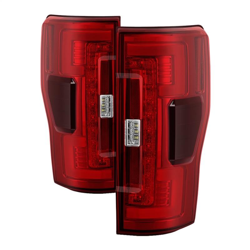 Spyder 17-18 Ford F-250 SD (w/Blind Spot Sensor) LED Tail Lights - Red Clr (ALT-YD-FS17BS-LED-RC) 5085634 Main Image